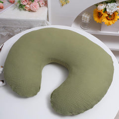 Onacosht Muslin nursing pillow cover size 22x17x16 inches for snug pillow fit