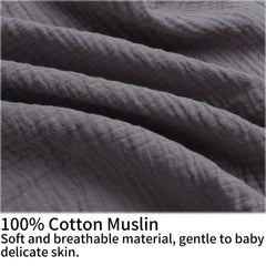 Onacosht pillow cover gray close-up highlights pre-washed softness ideal for sensitive skin.