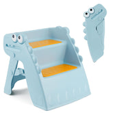 Onasti toddler step stool folded for compact storage