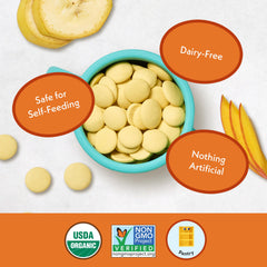 Once Upon a Farm resealable bag makes on-the-go snacking easy.