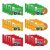 Once Upon a Farm tractor wheels apple bar close-up showing real fruit flavor