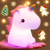 One Fire unicorn night light with tap control for easy bedtime use