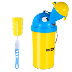 ONEDONE portable kid urinal with yellow cap for travel convenience