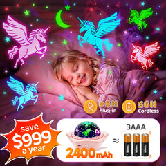 One Fire ceiling projection star mount creates dreamy walls and ceiling scenes.
