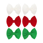 ONENINEDREAM baby Christmas hair bows clip red for festive styling