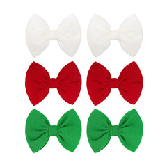 ONENINEDREAM baby Christmas hair bows clip red for festive styling