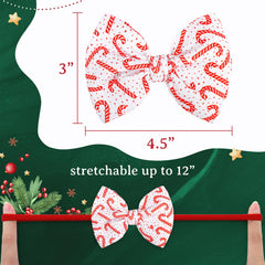 ONENINEDREAM baby headbands candy cane green design ideal for holidays and family events.