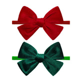 ONENINEDREAM Christmas bows in red and green packaging, ready for gifting and styling.