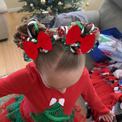 ONENINEDREAM handmade bows for kids in green add playful charm