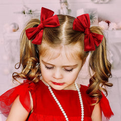 ONENINEDREAM red bow kid fashion accessory boosts cute outfits and photos