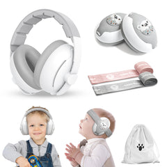 ONITOON Baby Ear Muffs folded for compact travel protection and easy storage.
