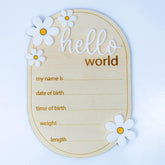 ONNIBE hello world sign wood adds a warm nursery focal point for photos
