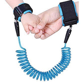 Onwon anti-lost wrist link blue closeup highlighting secure cotton wristbands for kids safety