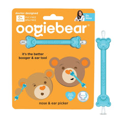 The oogiebear dual-ended design offers easy nose and ear cleaning for babies.