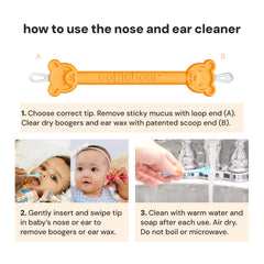 oogiebear loop end handles sticky mucus for efficient cleanups.
