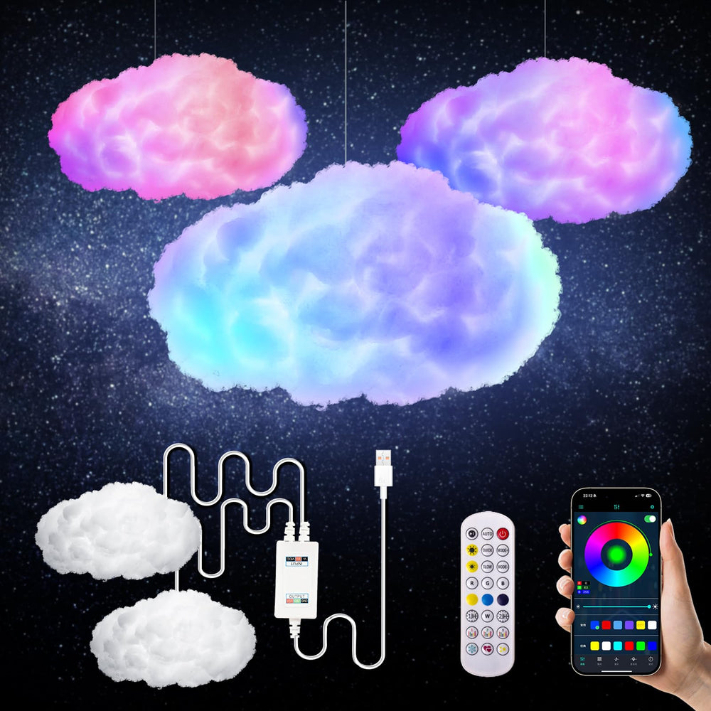 oooYYDSxxx 3D Cloud Lamp packaging, gift-ready with easy setup.