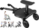 Opdzivk universal stroller board front view shows a non-slip surface for secure footing.