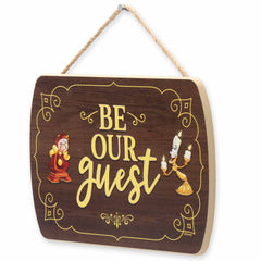Open Road Brands Be Our Guest wall decor entryway display with rope hanger for easy mounting