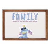 Open Road Brands Disney Lilo and Stitch family ducks framed art adds playful Disney charm to living rooms
