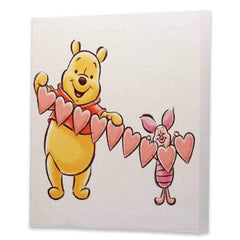 Open Road Brands Winnie the Pooh canvas with white background for kid's bedroom charm