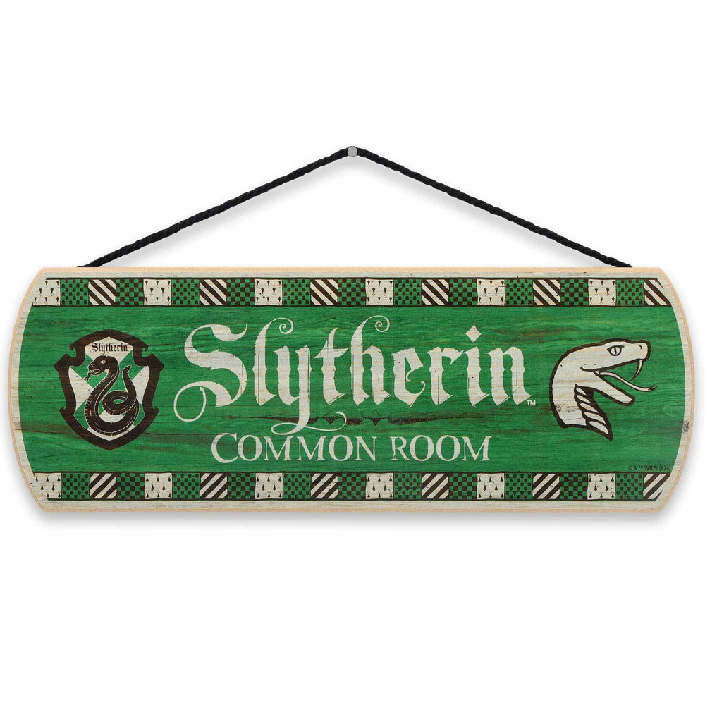 Open Road Brands Slytherin sign front view enhances teen room decor