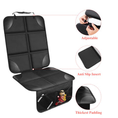 OpNelDum car seat protector pockets provide storage for toys and snacks