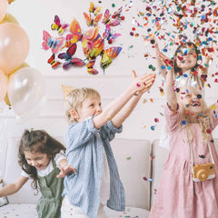 Opseam butterfly wall decor 48-piece set ideal for party backdrop styling.