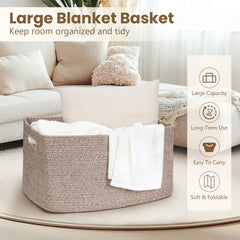 Optish 75L Blanket Basket folded view demonstrates compact storage when not in use.