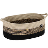 Optish dog toy basket full view highlights easy toy access and organization.