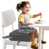 OPZAVYA booster seat elevates child to dining height for comfortable meals