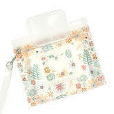 Orchid Hearts wipes dispenser mini fits in a diaper bag for on-the-go freshness.