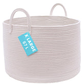 OrganiHaus large woven storage basket for blankets adds cozy organization to living spaces.