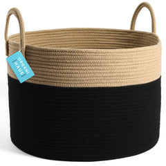 OrganiHaus nursery storage basket blends with decor while concealing essentials.