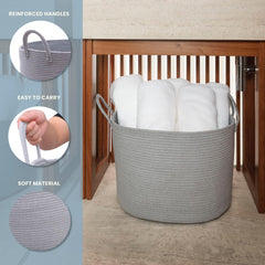 OrganiHaus storage bin with cushions and pillows for tidy living areas.