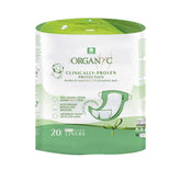 Organyc diaper liner pack showing packaging for easy protection