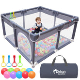 Orian Baby Playpen 50x50 setup offers roomy, safe play space