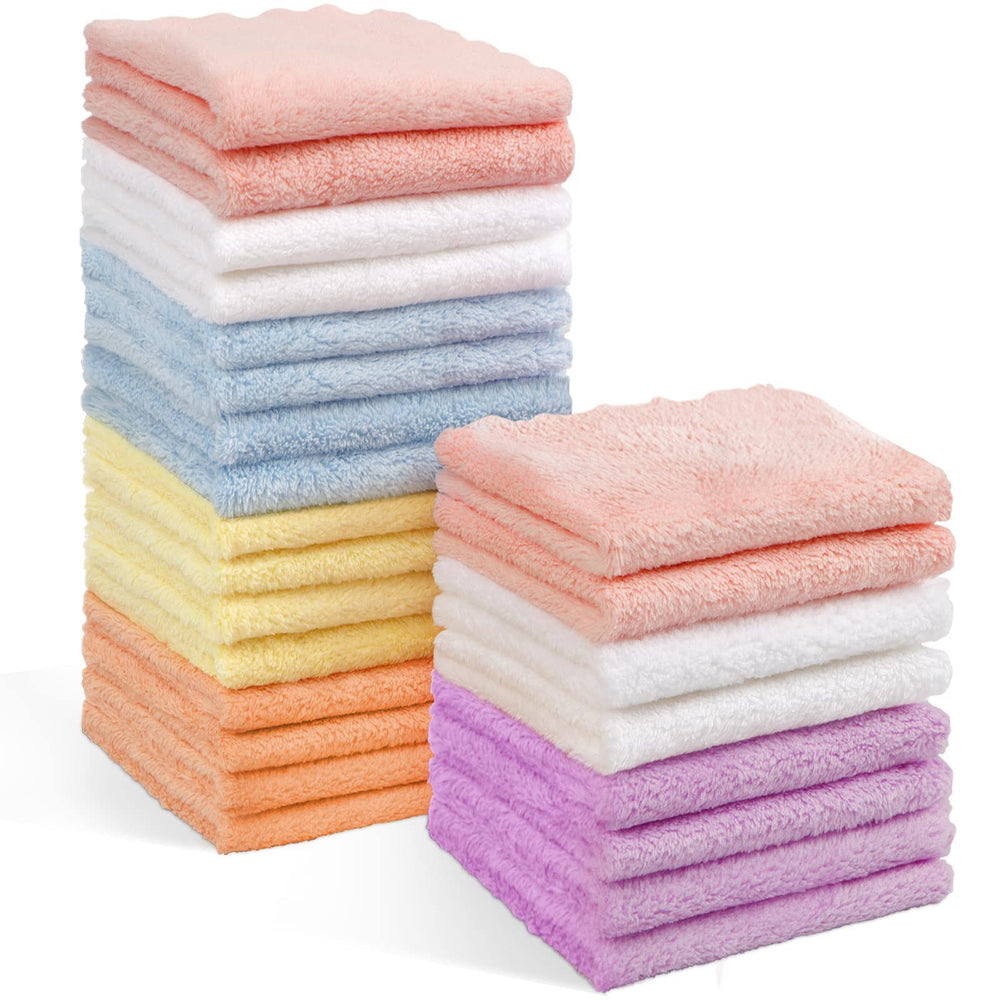 Orighty baby washcloths pack shows ultra-soft microfiber for gentle newborn care