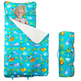 Orrhomi Toddler Nap Mat with removable pillow supports versatile daycare naps