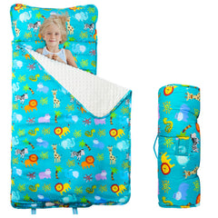 Orrhomi Toddler Nap Mat with removable pillow supports versatile daycare naps