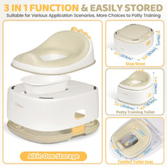 Orzbow detachable potty: convenient removal for quick cleaning and mess-free transitions.
