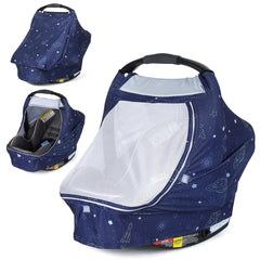 Orzbow baby car seat cover soft breathable fabric keeps baby comfortable during rides.