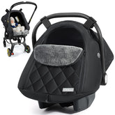 Orzbow baby car seat cover winter offers snug warmth for cold car rides.