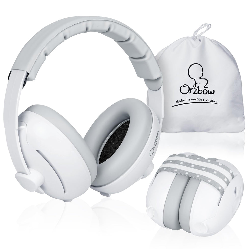 Orzbow baby ear muffs headband design protects tiny ears in noisy environments.