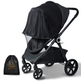 Orzbow baby mosquito net draped over a stroller, providing breathable insect protection.