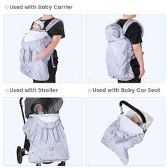 Orzbow breathable mesh layer helps keep baby dry during warm, active outings.