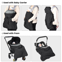 Orzbow carrier cover includes storage bag for easy on-the-go storage.