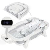 Orzbow collapsible baby bath tub with unfolded space for comfortable bath time
