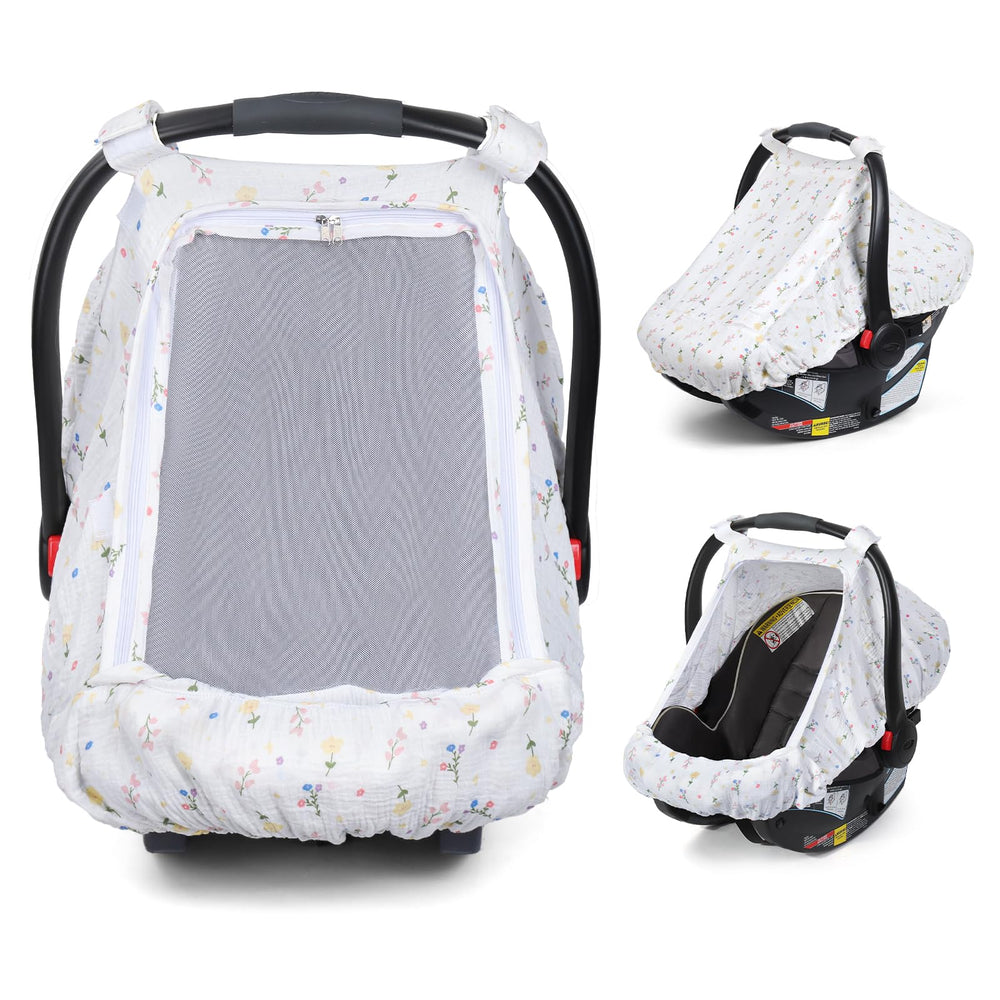 Orzbow cotton baby car seat cover with soft fabric for gentle travel comfort
