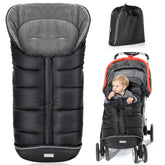 Orzbow footmuff stroller hood close-up showing warmth and wind protection
