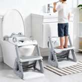 Orzbow Frog Potty Seat top view highlights stable triangular frame for secure potty training.